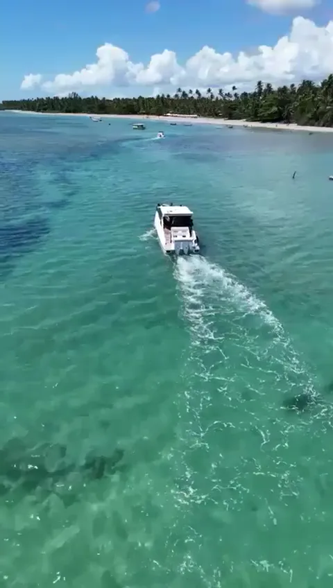 A ilha vista do céu